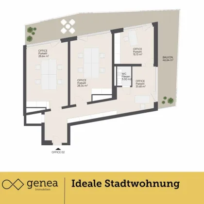 Fertig ausgebaute Bürofläche im neuen Stadtteil Reininghaus | Belvedere 11 - Bild 3