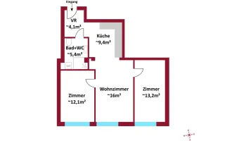 Neubau/Erstbezug I Außenflächen: Terrassen, Balkone & Dachterrassen I Schlüsselfertig I Luftwärmepumpe inkl. Kühlung I