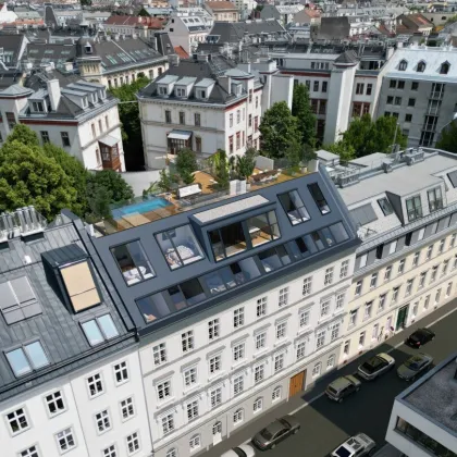 GROHGASSE 10 | exklusiv ausgestattete 4-Zimmer Dachgeschoßwohnung mit Innenhofbalkon | Fernwärme | Klimaanlage plus Fußbodenkühlung - Bild 2