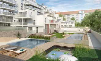 Terrassenwohnung / Wohnen im Grünen am Wasserpark mit POOL