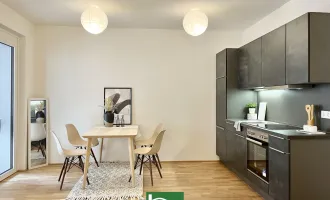 Nahe U3 Kendlerstraße - Moderner Erstbezug mit inkludierter Küche und Innenhof-Balkon im 5. OG!