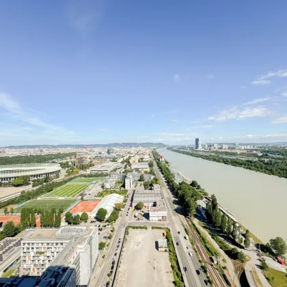 HÖCHSTES WOHNHAUS ÖSTERREICHS - 32. STOCK - BLICK ÜBER WIEN IN 110 M HÖHE - READY TO MOVE IN  - NÄHE ERNST-HAPPEL-STADION -  IM HERZEN DES 2. WIENER GEMEINDEBEZIRKS - U2 DONAU MARINA - Bild 2