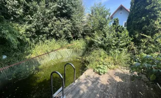 Familienfreundliche Doppelhaushälfte mit Terrasse, Garten und Biotop zur Miete in Laab im Walde, NÖ!