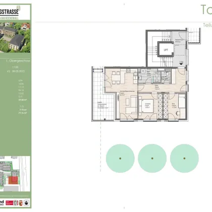 Frühlingstraße 30: 3-Zimmer-Wohnung im 1.OG, Top 1.04 - Bild 2