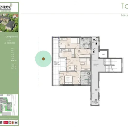 Frühlingstraße 30: 3-Zimmer-Wohnung im 1.OG, Top 2.09 - Bild 2