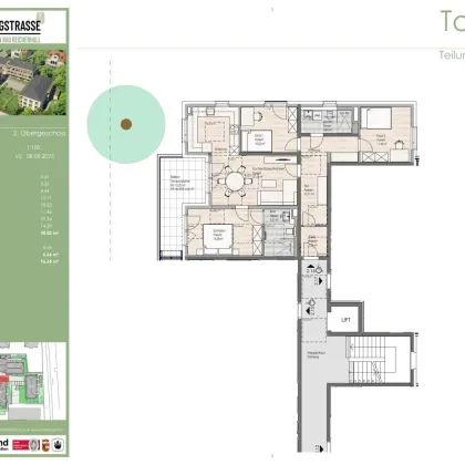 Frühlingstraße 30: 4-Zimmer-Wohnung im 2.OG, Top 2.16 - Bild 2