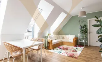 Moderne 2-Zimmer-Dachgeschosswohnung mit hochwertiger Küche nahe Lentia zu vermieten!