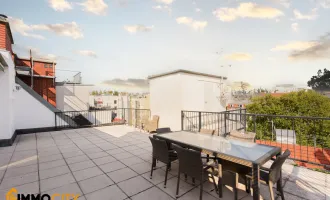 Dachgeschosswohnung (225 m²) + Dachterrasse (54 m²) in der Albertgasse 6, 1080 Wien