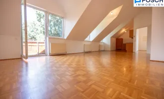 Ruhige, helle 3 Zimmer mit 36 m² Wohnküche und 7,8 m² Balkon, 1. OG, Dachgeschoss