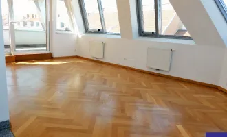 Provisionsfrei: Klimatisierte 120m² DG-Maisonette + 54m² Terrassen mit Einbauküche - 1020 Wien