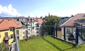 **Wohntraum in der Grazer Innenstadt** 5-Zimmer Wohnung mit Parkplatz und Dachterrasse!