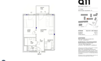 2-Zi. Wohnung mit Balkon im 4.OG - TOP 617 (AB OKTOBER)