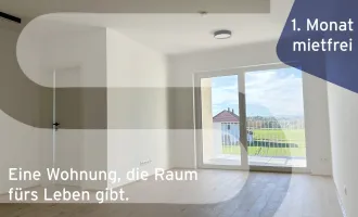 Sensationelle 2 Zimmer Terrassenwohnung 1.7 in Hagenberg | Erstbezug | Fernblick | 1. MONAT MIETFREI