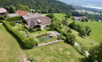 Ludmannsdorf: Charmante Naturresidenz mit Schwimmbiotop & Weitblick