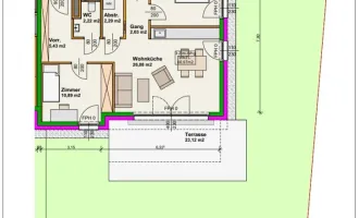 Blumengasse - 3 Zimmer Wohnung | Garten & Terrasse | Neubau - Erstbezug | Klimaanlage | Einbauküche | zzgl. Tiefgaragenstellplatz | Top C3