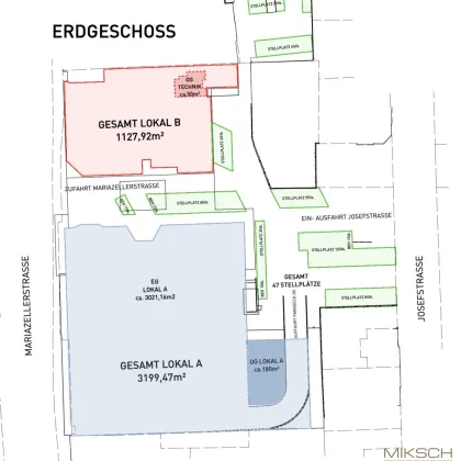 Vielseitiges Gewerbeobjekt I ca. 3.200m² I 194 Parkplätze I beste Frequenzlage in St. Pölten - Bild 3