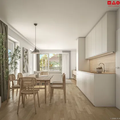 Nachhaltiges Wohnen am beliebten Bindermichl!  Eigentumswohnung mit 21 m² Südwest-Balkon + Modernes Energiekonzept mit Deckenkühlung u. Fußbodenheizung - Bild 3