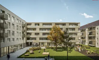 8 m² Badezimmer mit Dusche u. Wanne + Vorteile des obersten Stockwerks + 21 m² Südwest-Balkon + Modernes Energiekonzept mit Deckenkühlung u. Fußbodenheizung = Nachhaltiges Wohnen am beliebten Bindermichl!