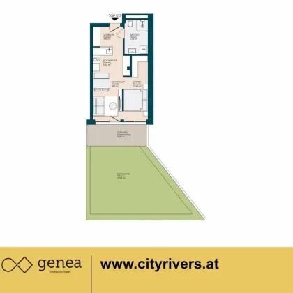 Innenstadt Wohnung mit Garten | Neubau | CITY RIVERS - Bild 2