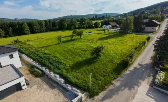 Traumhaftes Grundstück in Wolfsgraben: 1283 m² Bauland und Grünland in perfekter Lage