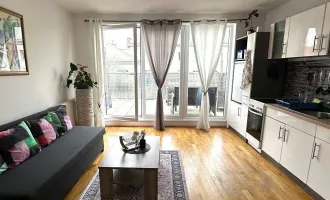 LORYSTRASSE, VERMIETETES 37 m2 Dachgeschoss mit 13 m2 Terrasse, Wohnküche, 1 Zimmer, Wannenbad, Garage möglich, U3-Nähe