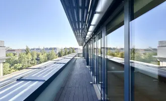 Luxus-Penthouse in der Besten Lage von Wien mit Dachterrasse & Panorama-Terrasse von ca. 110 m² | Beste Aussicht & direkt am Wasser ++ Panoramafenster ++ City View ++ 