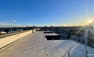 Einzigartige Stadtwohnung mit gemütlicher Dachterrasse und Panoramafenstern A\\