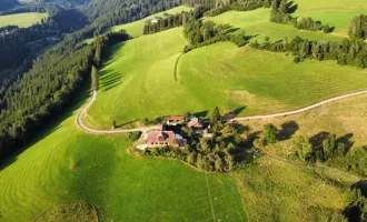 Sonnige Landwirtschaft in Aussichtslage