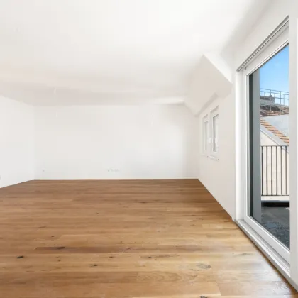 3 ZIMMER NEUBAUWOHNUNG IM 1. DACHGESCHOSS MIT BALKON II CA. 41 m² WOHNKÜCHE II ERSTBEZUG II NÄHE SIEBENBRUNNENPLATZ II - Bild 3