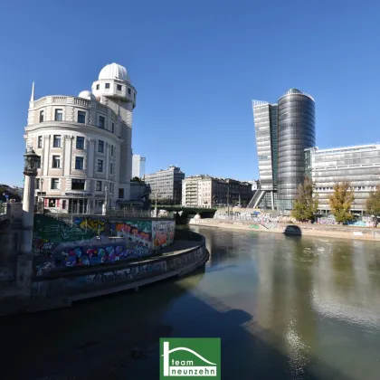 IM ZENTRUM - Stadtwohnung in Bestlage: Nähe Urania, Wien Mitte und Prater - 3.Zimmer-Traum mit Balkon und Donaukanal-Blick - Bild 3