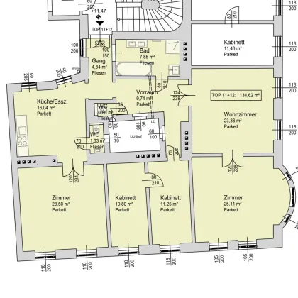 Traumhafte und kürzlich sanierte 5-Zimmer Altbauwohnung (WG-tauglich) - zentrale Lage/ U-Bahn Nähe U3 - Bild 2