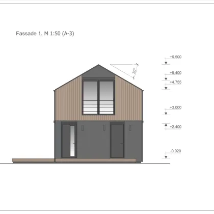 Einfamilienhaus in Holzriegelbauweise mit 2 Carports - Bild 2