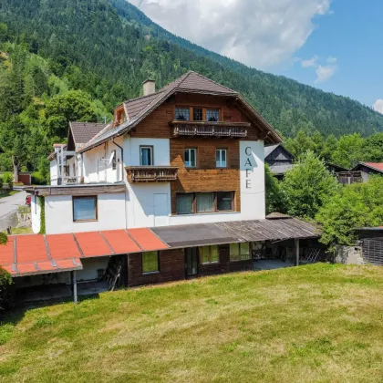 GEWERBEIMMOBILIE (EHEMALIGES CAFÉ/DISKOTHEK, WOHNUNGEN, ZIMMER, LAGERFLÄCHEN) MIT ENORM VIELSEITIGEN NUTZUNGSMÖGLICHKEITEN UND 3.300 m² BAULAND DIREKT AM ALPE ADRIA TRAIL! IDEAL ZUM WOHNEN, ARBEITEN ODER AUCH ALS ANLAGE! - Bild 3