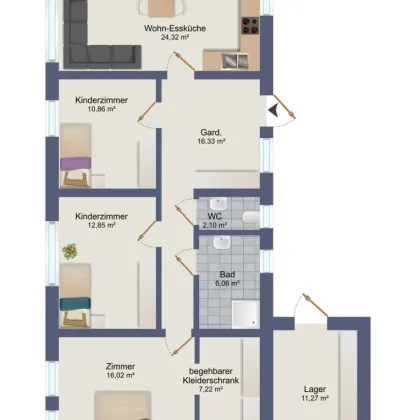 Top sanierte 4-Zimmerwohnung im Zentrum von Frohnleiten - Bild 2