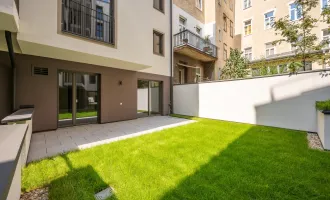 ASG IV-Qualitatives Wohnen in urbaner Lage: hochwertiger 2-Zimmer ERSTBEZUG mit Garten und Terrasse! Provisionsfrei!