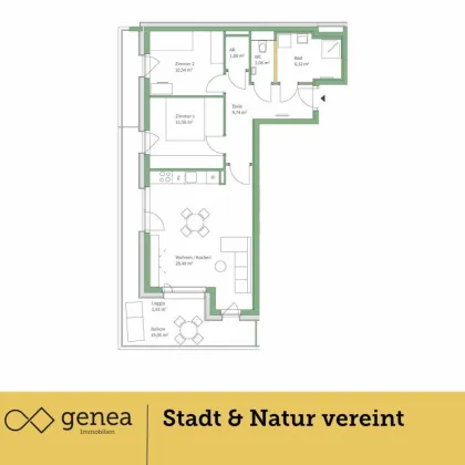 Provisionsfrei | Exklusive Wohneinheiten in Jakomini Verde | Parkähnliche Umgebung - Bild 2