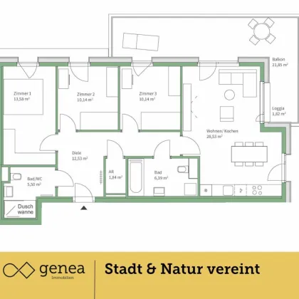 Ihr neues Zuhause in Graz | Provisionsfrei | Ruhige Grünlage im Jakomini Verde - Bild 2