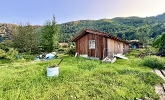 BUNGALOW : Schönes Grundstück samt Rohbau für ein Bungalow im Norden von Graz