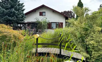 Traum-Garten mit Steg & Teich und leicht renovierungsbedürftigen Haus - Auch Mietkauf möglich