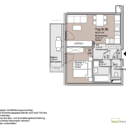 *Ende 2026* Provisionsfreie 2-Zimmer Wohnung beim Donauzentrum/Alte Donau im 5.Stock! - Bild 2