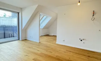 Exklusive 3-Zimmer Dachgeschosswohnung mit Balkon in Toplage des 15. Bezirks – Erstbezug!