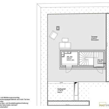 *Absolutes Unikat* Provisionsfreie 4-Zimmer Dachgeschosswohnung mit über 90 qm Freifläche unweit des Donauzentrums! - Bild 3