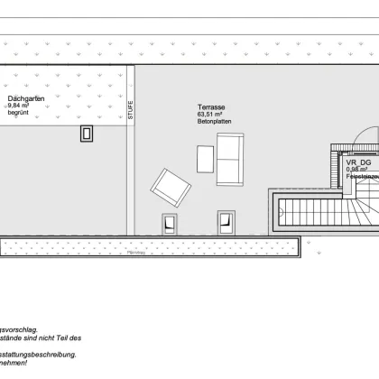 *NEU* Provisionsfreie 4-Zimmer Dachgeschosswohnung mit über 80 qm Freifläche unweit des Donauzentrums! - Bild 3