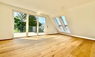 ERSTBEZUG - Moderne Dachgeschosswohnung - ca. 64m² NFL - 2 Zimmer - Klima - Garage (optional) - 2 Terrassen - Grünruhelage