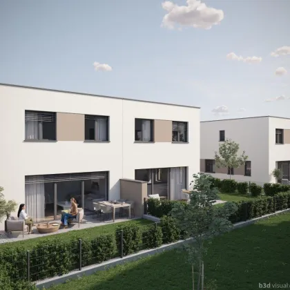 Geförderte Doppel- und Reihenhäuser in Enns: 5 Zimmer, Terrasse, Eigengarten, PV- Anlage, belagsfertig. Ab € 299.000,-! - Bild 3