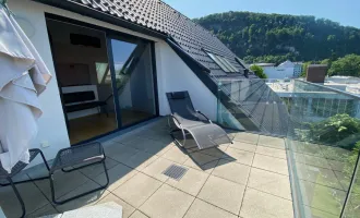 Sonnige 3 Zimmer Maisonette-Wohnung | 11 m2 Dachterrasse | komplett möbliert | Schallmoos