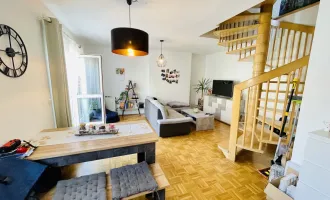 Helle und gepflegte Maisonette-Wohnung mit Terrasse, mitten im Zentrum!