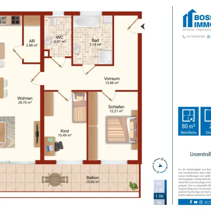 Modern Living | Top 1 | Baustart erfolgt | mit großem Balkon in den Innenhof - Bild 2