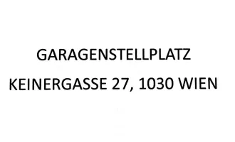 Garagenplatz Keinergasse 27, 1030 Wien