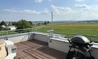 Nahe Korneuburg! Sonnige 4-Zimmer-Dachgeschoss-Wohnung mit Panorama-Terrasse und Stellplatz